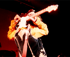 Jimi Hendrix Guitar on Back