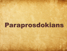 Paraprosdokians