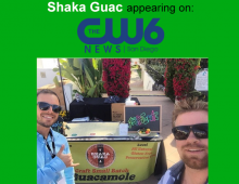 Shaka Guac appearing on CW 6 San Diego