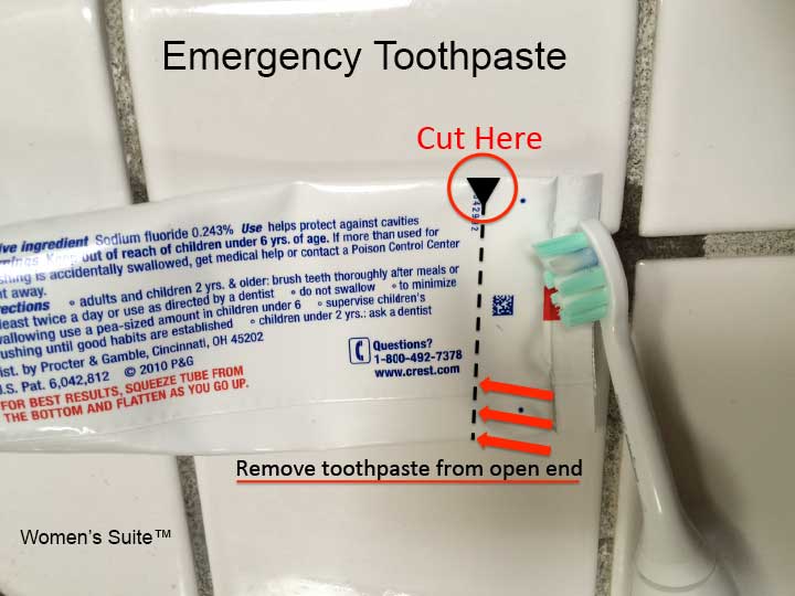 Emergency Toothpaste