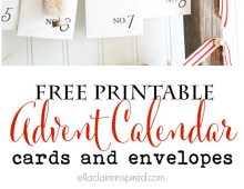 Free Printable Advent Calendar from Ella Claire
