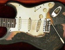 Jimi Hendrix Burnt Guitar
