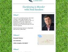 “Gardening is Murder,” with Neal Sanders