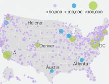 Marches held in more than 600 US cities were attended by at least 4.2 million people.