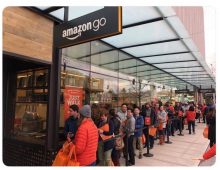 Amazon Go entire premise is you won’t have to wait in line.