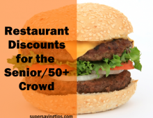 Restaurant Discounts for Seniors