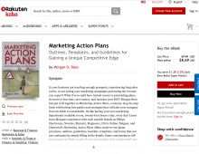 “Marketing Action Plans” by Morgan Rees is available — at Kobo-eBooks: