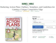 “Marketing Action Plans” by Morgan Rees is available — at Barnes and Noble