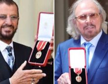 Ringo Starr and Barry Gibb’s 4th anniversary of being knighted in Queen Elizabeth’s honors list