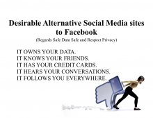 Desirable Alternative Social Media sites to Facebook (Regard Safe Data Safe and Respect Privacy)