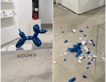 Jeff Koons, world-famous artist’s sculpture destroyed.